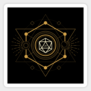 Esoteric Magic Circle D20 Dice Magnet